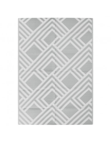 Tappeto da Esterno Grigio 140x200 cm in PP