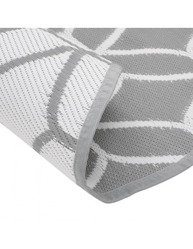 Tappeto da Esterno Grigio Ø120 cm in PP