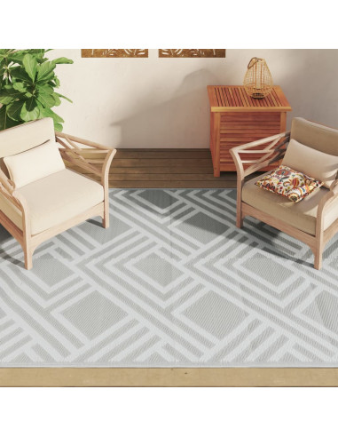 Tappeto da Esterni Grigio 160x230 cm in PP