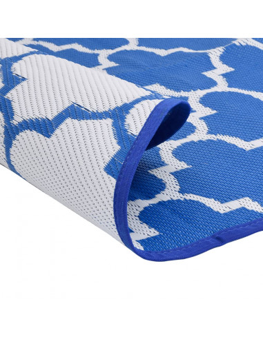 Tappeto da Esterno Blu Ø200 cm in PP