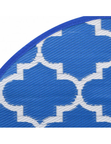 Tappeto da Esterno Blu Ø200 cm in PP
