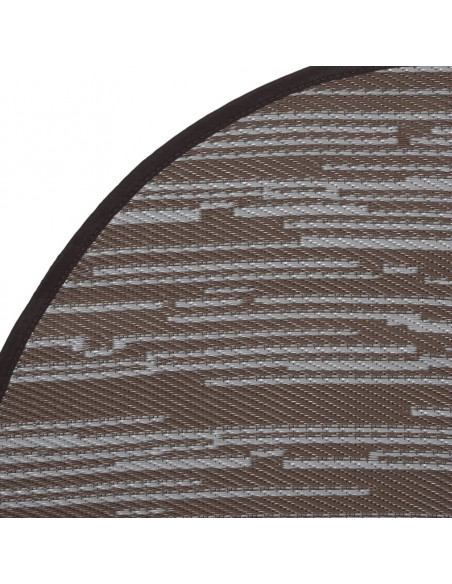 Tappeto da Esterni Marrone Ø120 cm in PP