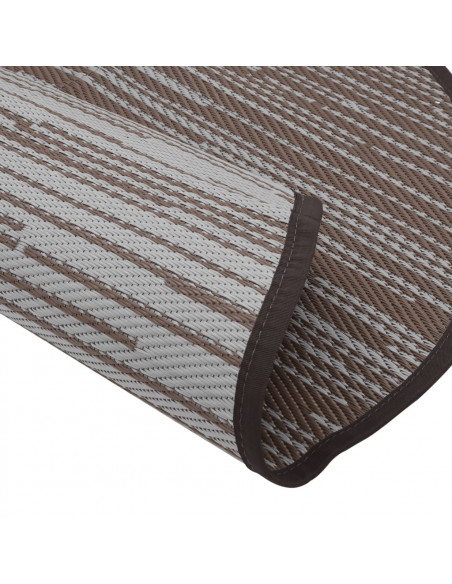 Tappeto da Esterni Marrone Ø120 cm in PP