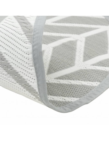 Tappeto da Esterno Grigio Ø120 cm in PP