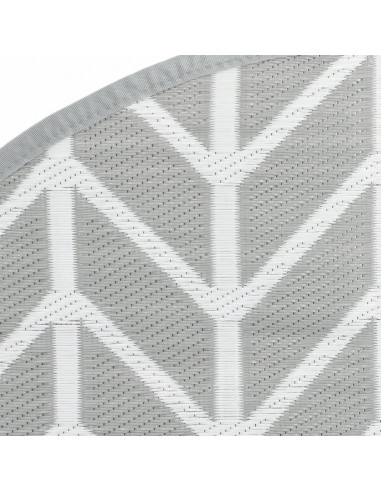 Tappeto da Esterno Grigio Ø120 cm in PP