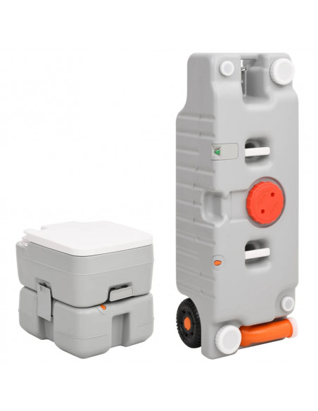 Set Toilette da Campeggio Portatile e Tanica d'Acqua