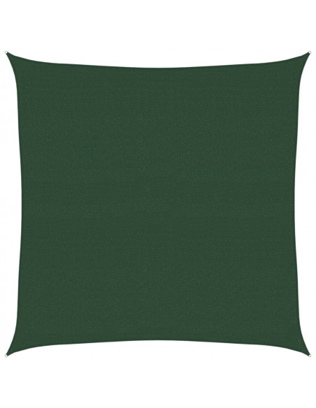 Vela Parasole 160 g/m² Verde Scuro 5x5 m in HDPE