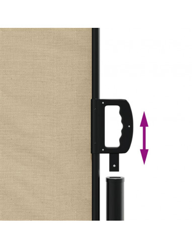 Tenda da Sole Laterale Retrattile Beige 220x600 cm