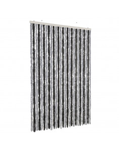 Tenda Antimosche Grigia e Nera 118x220 cm in Ciniglia 2