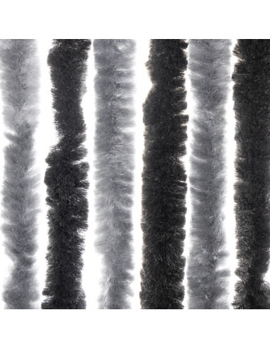 Tenda Antimosche Grigia e Nera 118x220 cm in Ciniglia