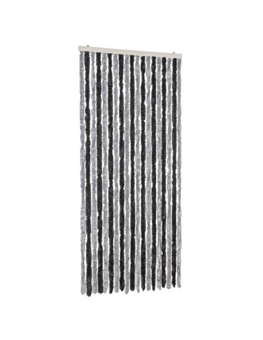 Tenda Antimosche Grigia e Nera 56x200 cm in Ciniglia