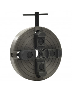 Mandrino per Legno a 4 Griffe M33 in Acciaio Nero 150x63 mm 2