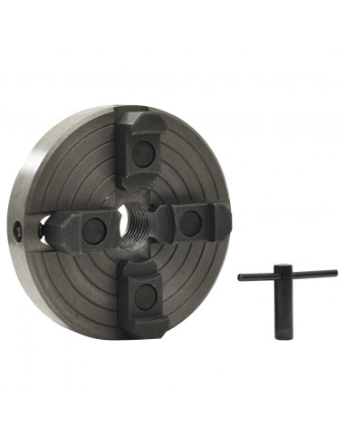 Mandrino per Legno a 4 Griffe M33 in Acciaio Nero 150x63 mm