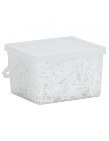 Elastici per Trecce Cavallo 2500 pz Bianchi in Silicone