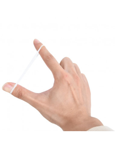 Elastici per Trecce Cavallo 2500 pz Bianchi in Silicone