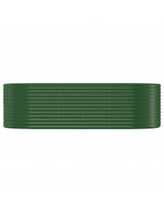 Letto Giardino Acciaio Verniciato a Polvere 249x100x68 cm Verde 2