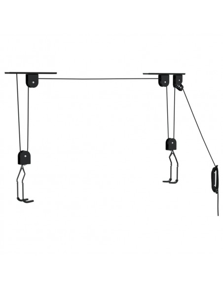 Sollevatori per Bici con Supporto a Soffitto 2 pz 20 kg