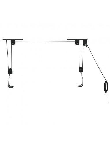 Sollevatori per Bici con Supporto a Soffitto 2 pz 20 kg