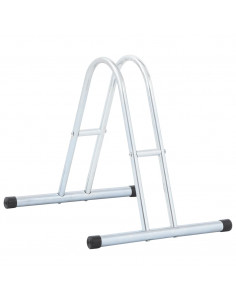 Supporto per 1 Bici da Pavimento Autoportante Acciaio Zincato 2