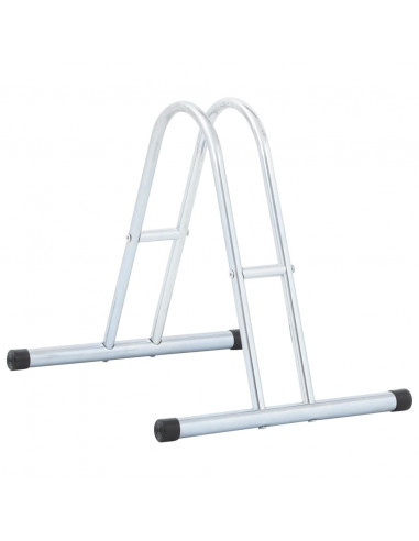 Supporto per 1 Bici da Pavimento Autoportante Acciaio Zincato