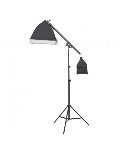 Kit per Studio Fotografico con Set di Luci e Fondale