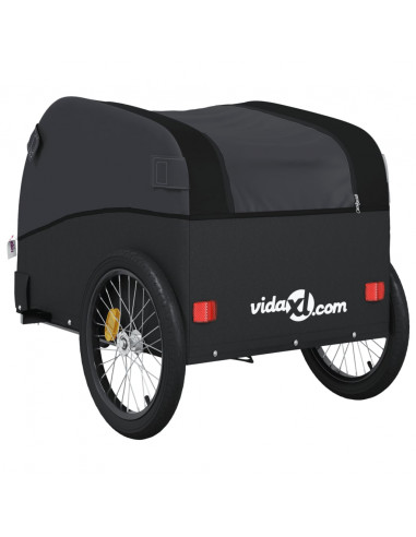 Rimorchio da Bici Nero 45 kg in Ferro