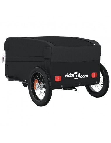 Rimorchio da Bici Nero 30 kg in Ferro
