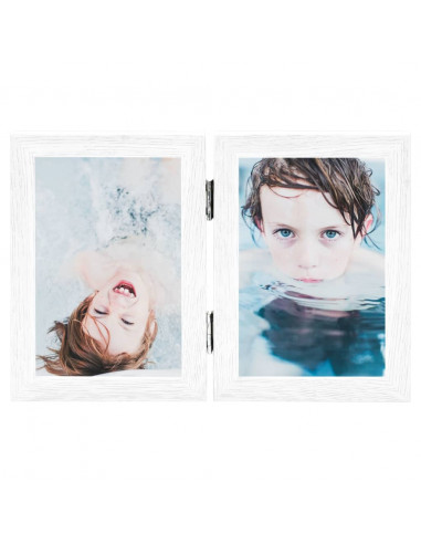 Cornici Portafoto a Libro Bianche 2x(10x15 cm)