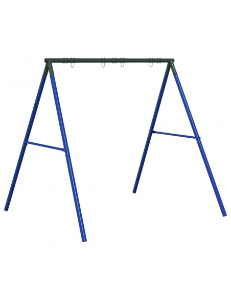 Telaio per Altalena da Esterno con 4 Ganci in Acciaio Blu