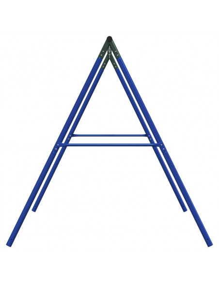 Telaio per Altalena da Esterno con 4 Ganci in Acciaio Blu