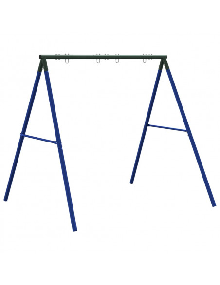 Telaio per Altalena da Esterno con 4 Ganci in Acciaio Blu