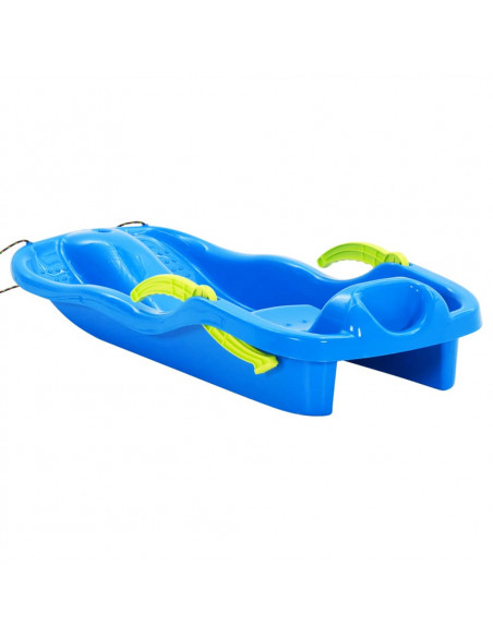 Slittino con Freni Blu 87x40x18 cm in Polipropilene