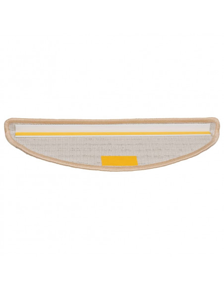 Tappetini per Scale 15 pz Crema 56x17x3 cm