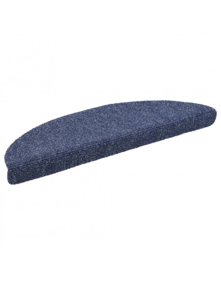 Tappetini Adesivi per Scale 10 pz 56x17x3 cm Blu Agugliati