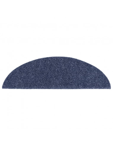 Tappetini Adesivi per Scale 10 pz 56x17x3 cm Blu Agugliati