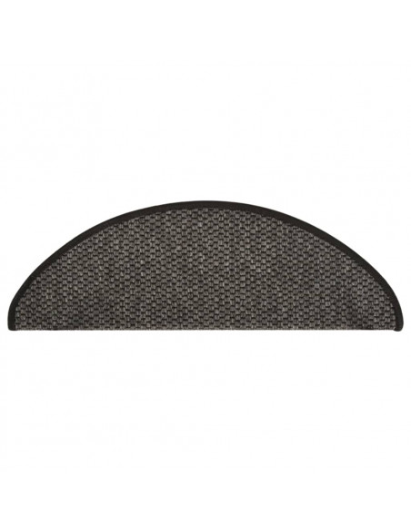 Tappeti Autoadesivi Scale Aspetto Sisal 15pz 65x21x4 Antracite