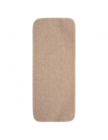 Tappetini Scale 15 pz 60x25 cm Beige Antiscivolo Rettangolari