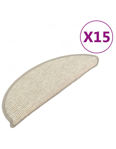 Tappeti Autoadesivi per Scale 15 pz 56x17x3 cm Argento