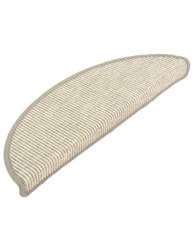 Tappeti Autoadesivi per Scale 15 pz 56x17x3 cm Argento