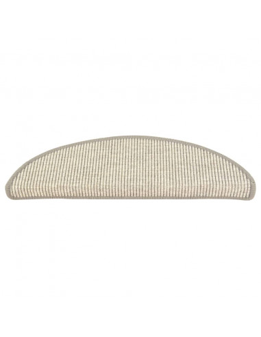 Tappeti Autoadesivi per Scale 15 pz 56x17x3 cm Argento