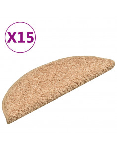 Tappetini per Scale 15 pz Oro 56x17x3 cm 2