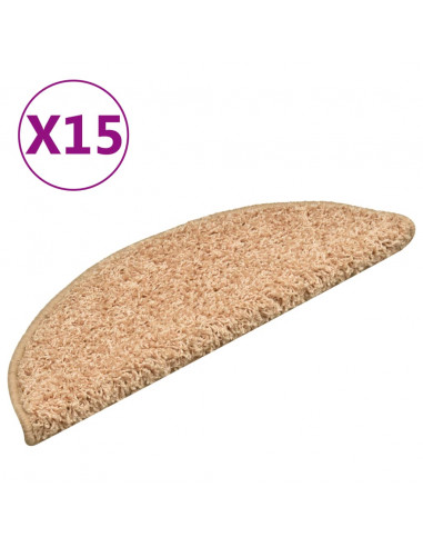 Tappetini per Scale 15 pz Oro 56x17x3 cm