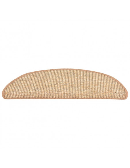 Tappeti Adesivi per Scale 15 pz 56x17x3 cm Nocciola