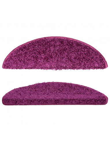 Tappetini per Scale 15 pz Viola 56x17x3 cm