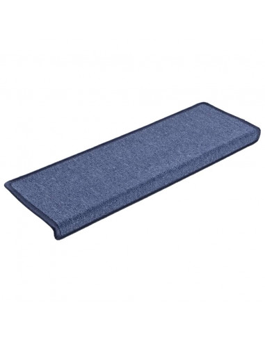 Tappetini per Scale 15 pz 65x21x4 cm Blu