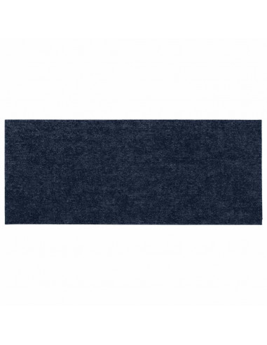 Tappeti Adesivi Rettangolari per Scale 15 pz 60x25 cm Blu