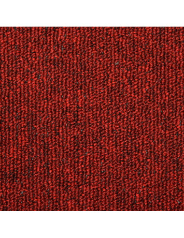 Tappetini per Scale 15 pz 65x21x4 cm Rosso