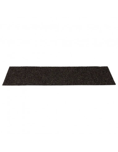 Tappeti Adesivi Rettangolari per Scale 15 pz 60x25 cm Marroni