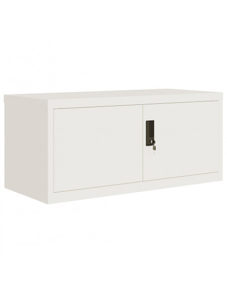 Armadio Classificatore Bianco 90x40x40 cm in Acciaio