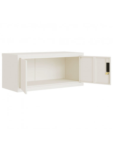 Armadio Classificatore Bianco 90x40x40 cm in Acciaio
